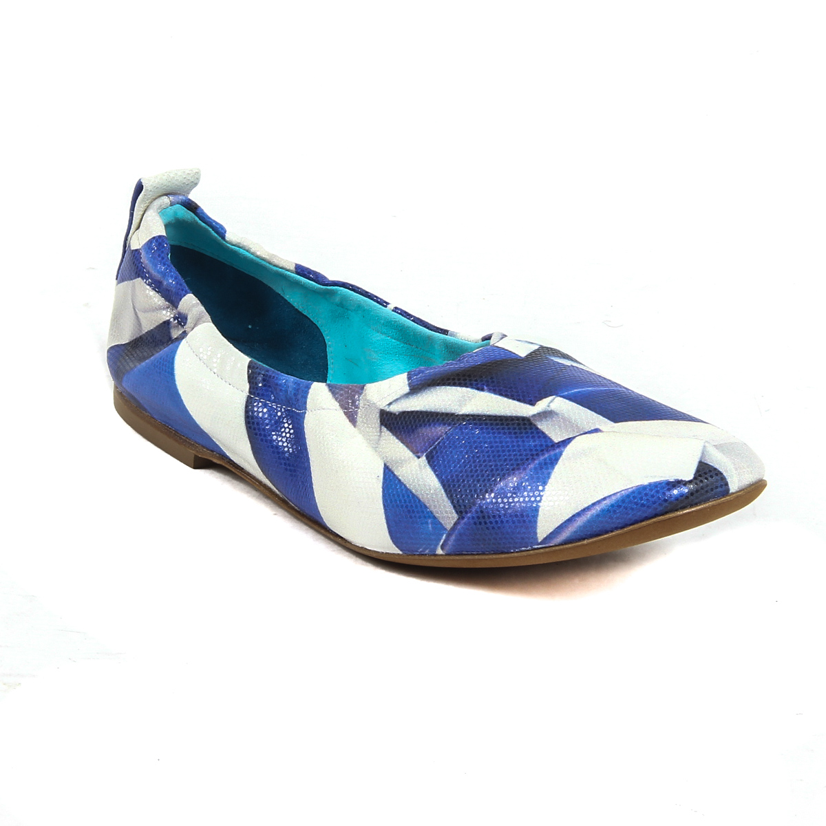 V 1969 Italia Ballerina da donna 302999 OTTICO BEIGE AZZURRO