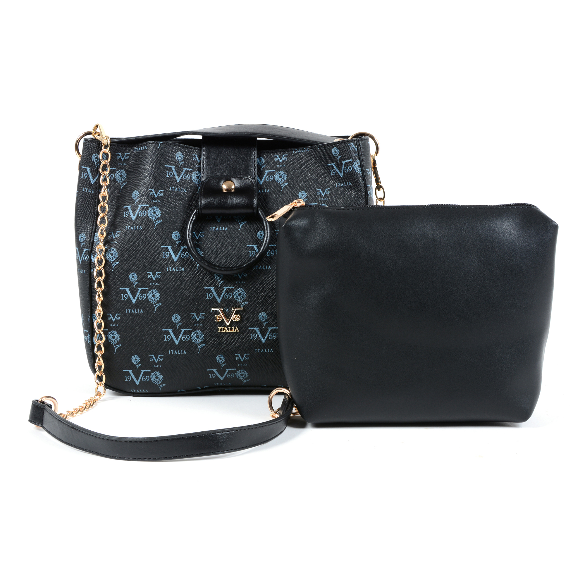 V 1969 Italia Borsa da donna nera TRIPOLI