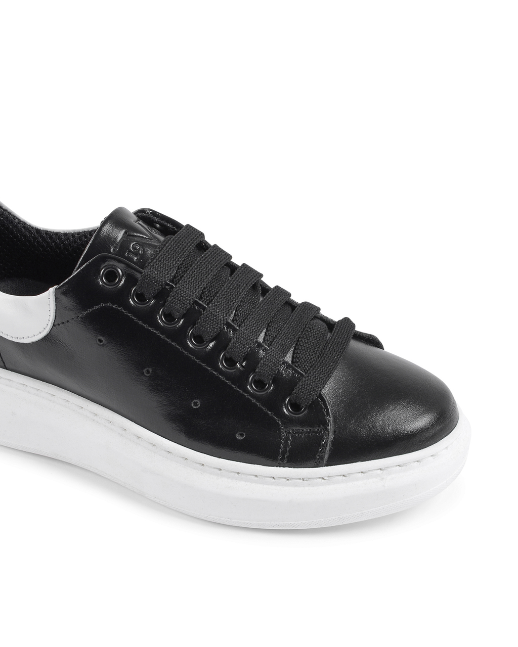 Sneaker Donna 19V69 Italia Nero Bianco 719 PELLE NERO PELLE BIANCO