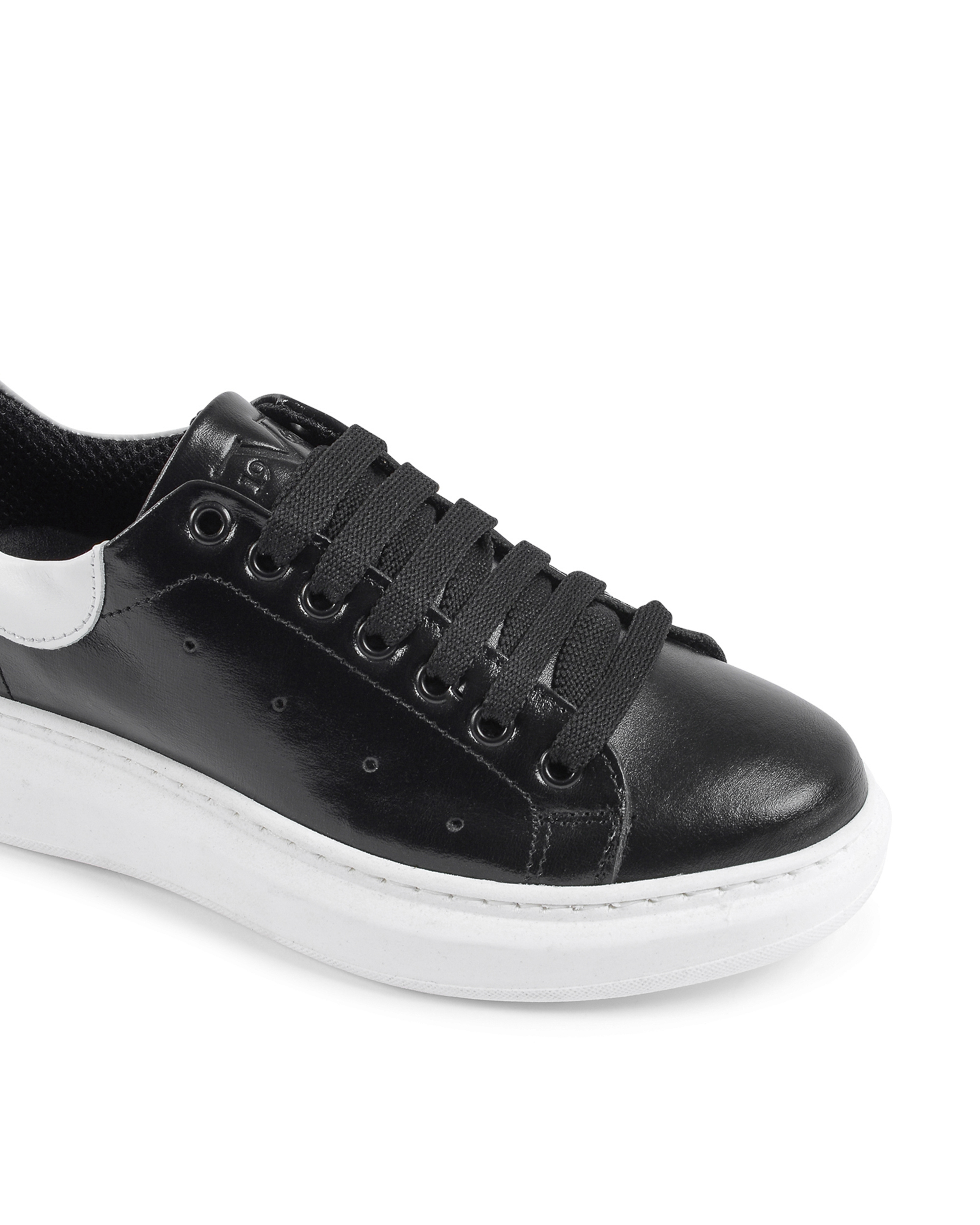 Sneaker Donna 19V69 Italia Nero Bianco 719 PELLE NERO PELLE BIANCO
