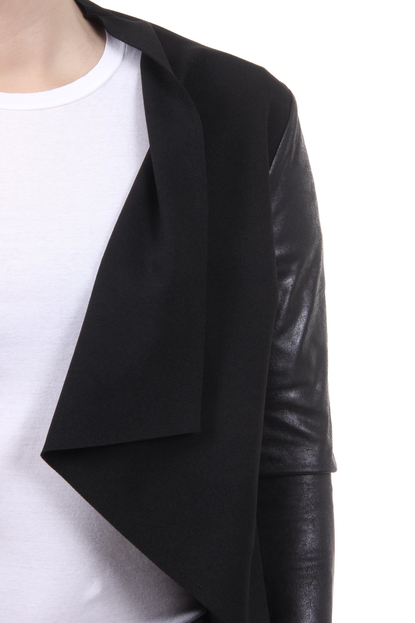 Giacca da donna V 1969 Italia GIACCA ALEXIA TESS. IMMERSIONE + ECOPELLE NERO