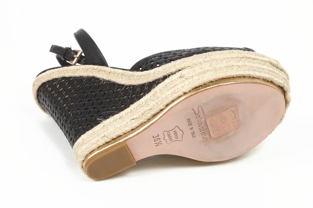 Sebastian Milano sandalo espadrillas con zeppa da donna S6129 BOZZA 6119 VAC+FOD TRAF 7073