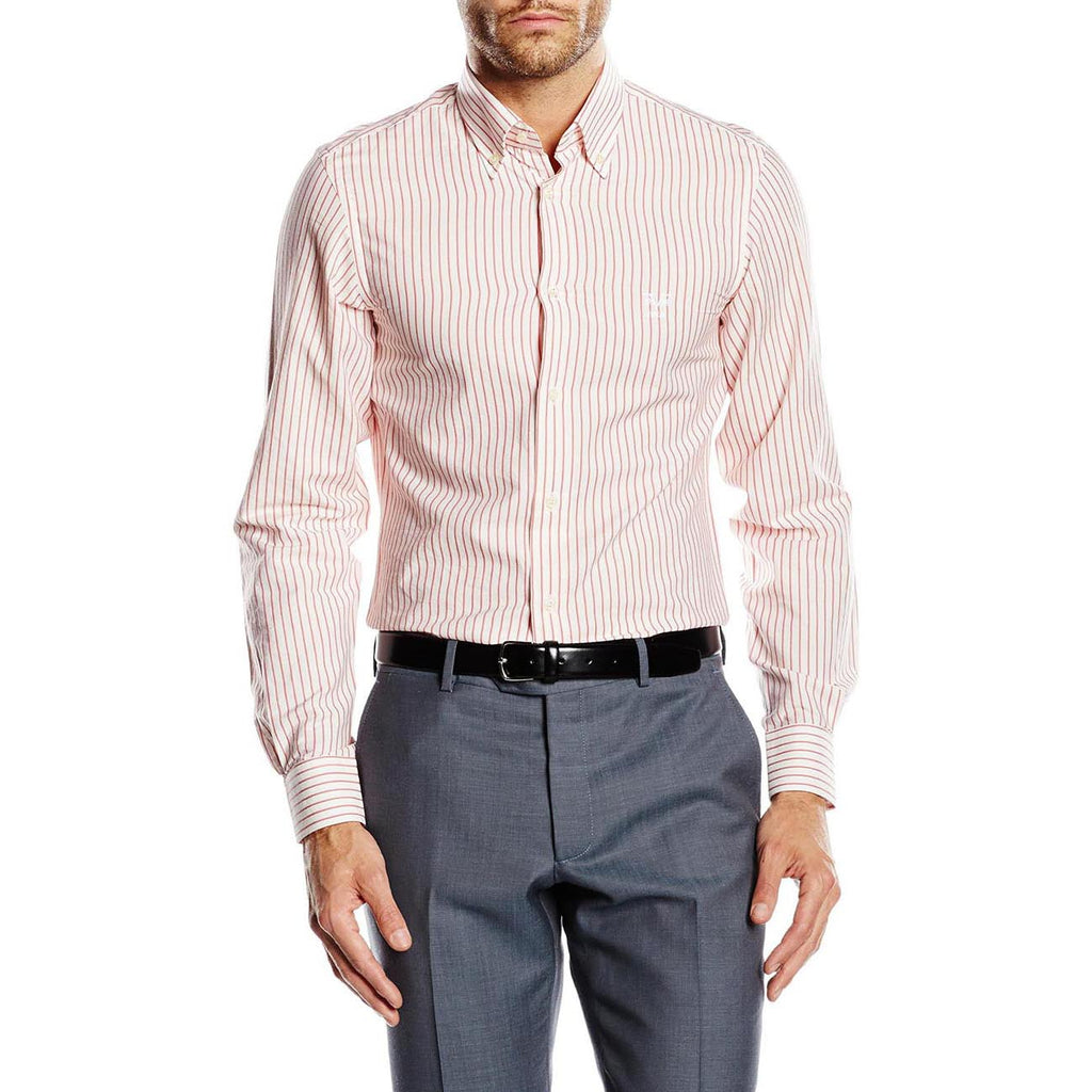 Camicia da uomo slim fit con bottoni e collo alto V 1969 Italia SBD58