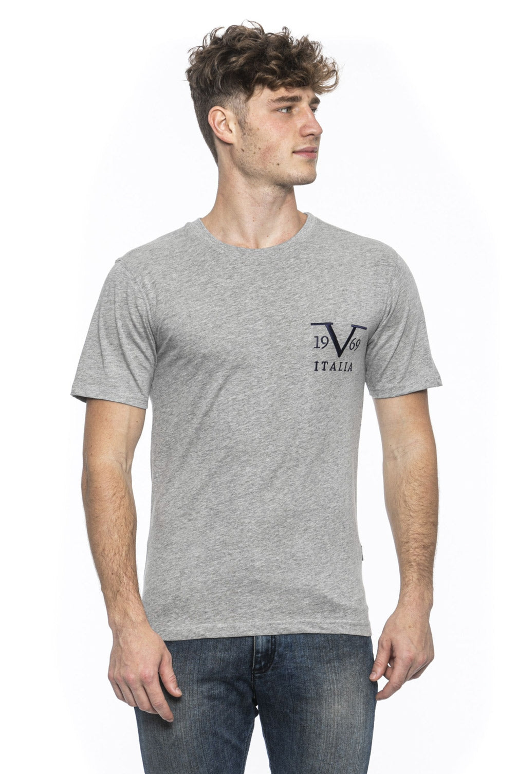 19V69 Italia T-Shirt Uomo Grigio TROY GREY