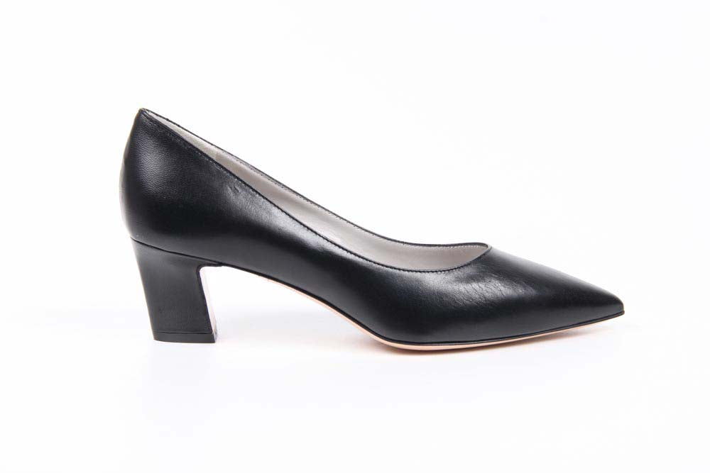 V 1969 Italia Décolleté da donna con tacco a gattino 5534 LID55 PE ELIOS15NE CAPRETTO ELIOS NERO