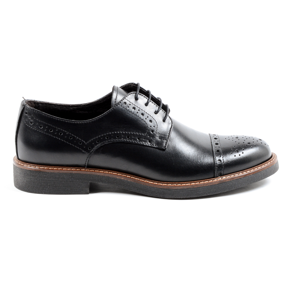 Andrew Charles Scarpa Brogue da Uomo Nera LOU
