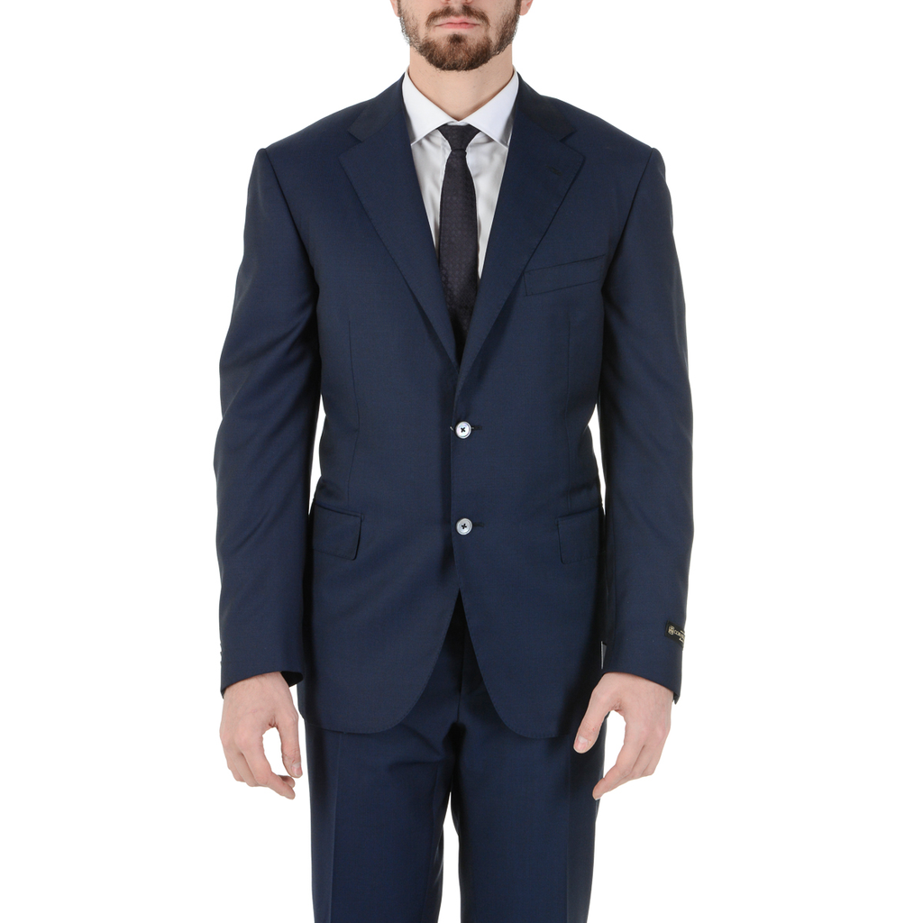 Abito da uomo Corneliani maniche lunghe blu scuro Super 130's