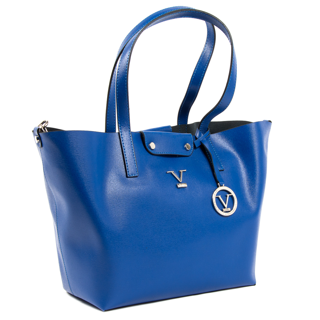 V 1969 Italia Borsa da donna blu JERSEY