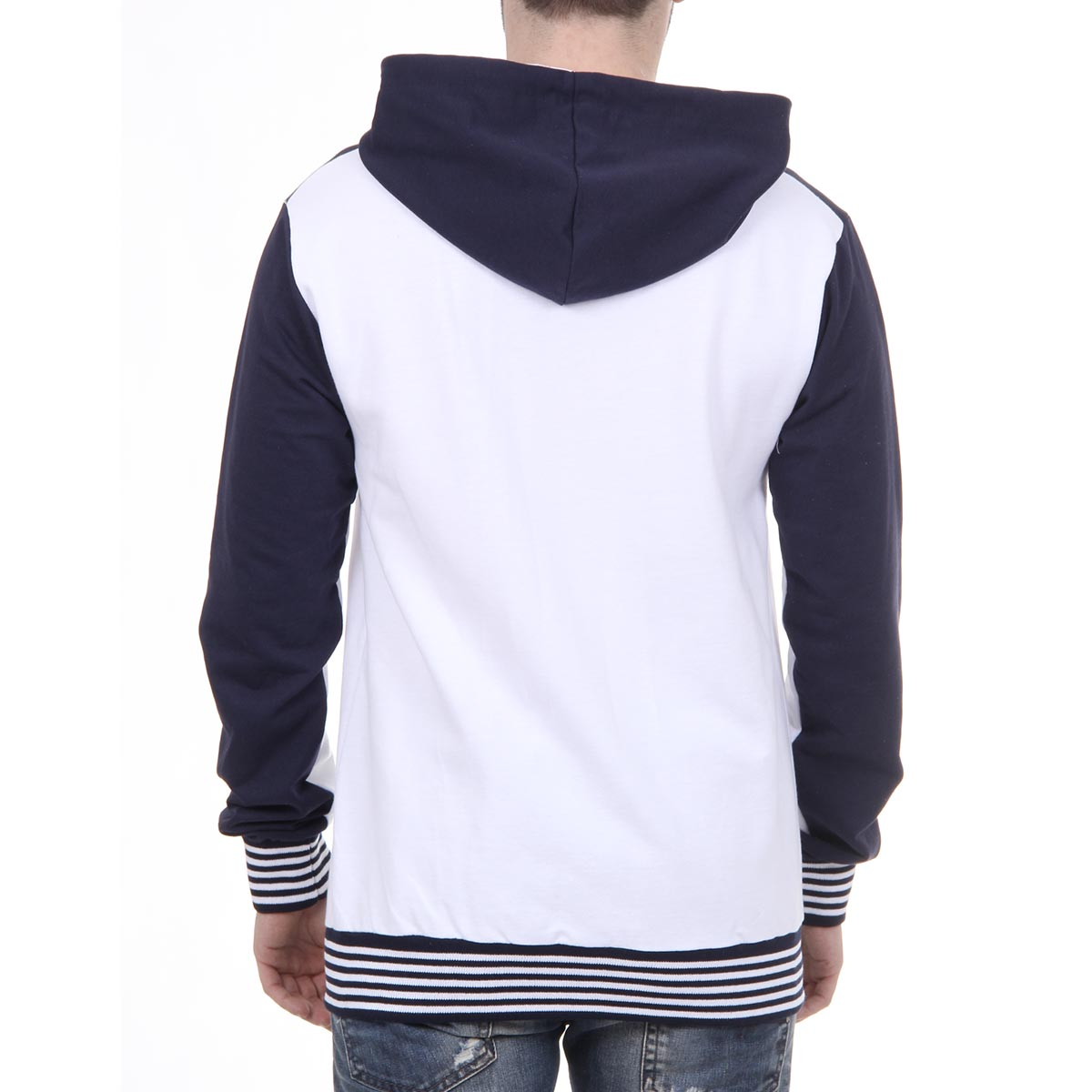 Felpa con cappuccio da uomo Ufford & Suffolk Polo Club con cerniera e maniche lunghe