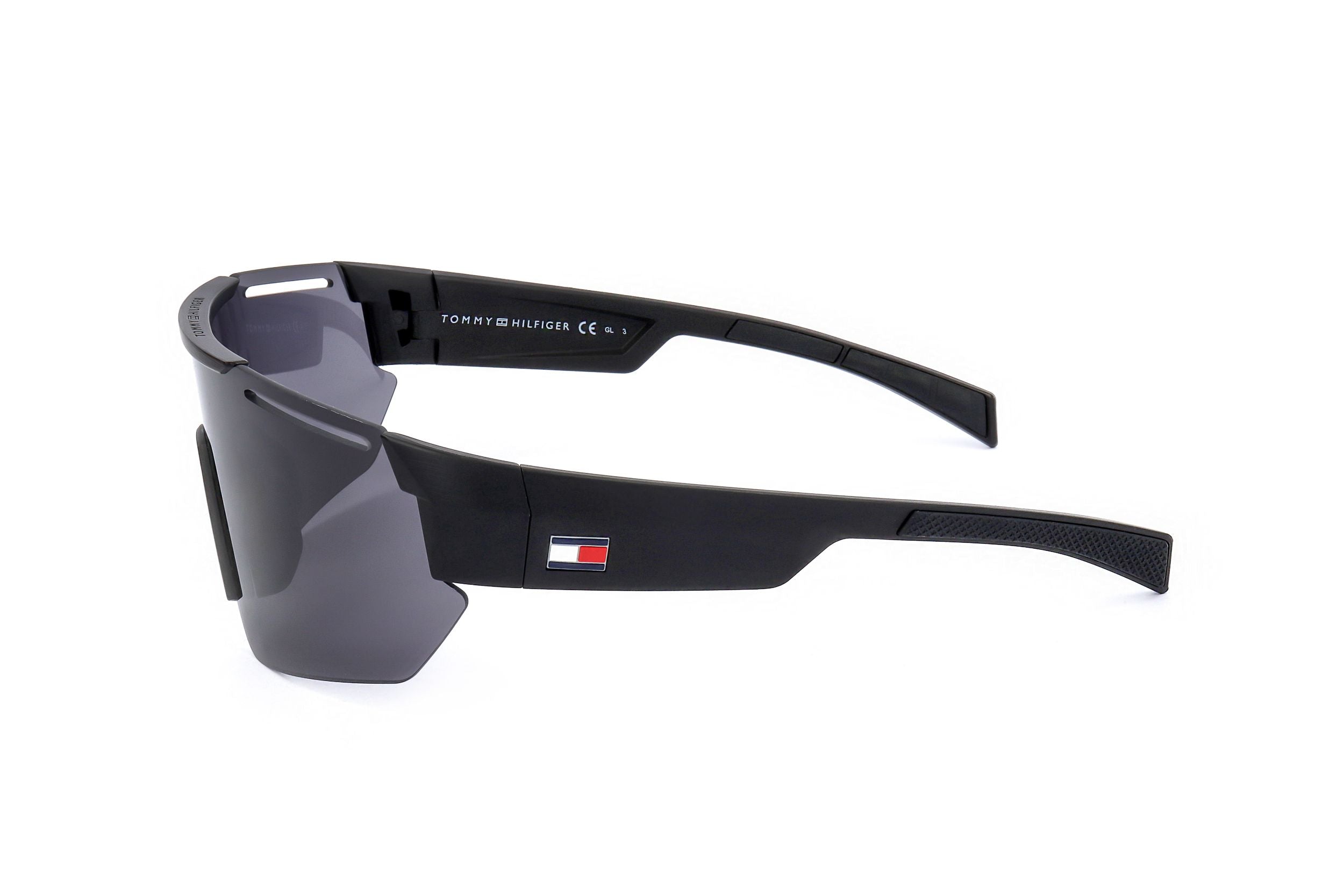 Occhiali da sole da uomo Tommy Hilfiger TH 1721 S O6W 99 01 125 NERO OPACO GRIGIO