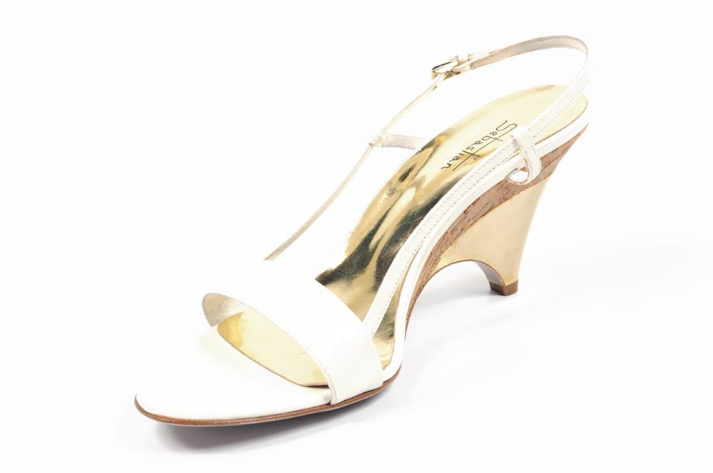 Sandalo da donna Sebastian Milano S3178 VERNICE BIANCA