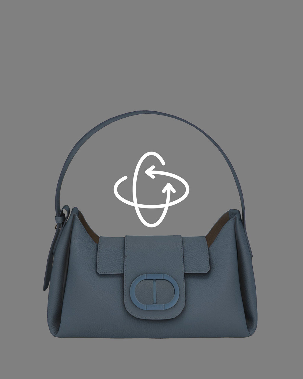 Borsa a tracolla San Marino - Blu cielo