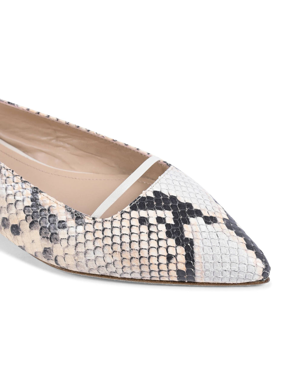 Brenda Flat Python - Nero/Color carne