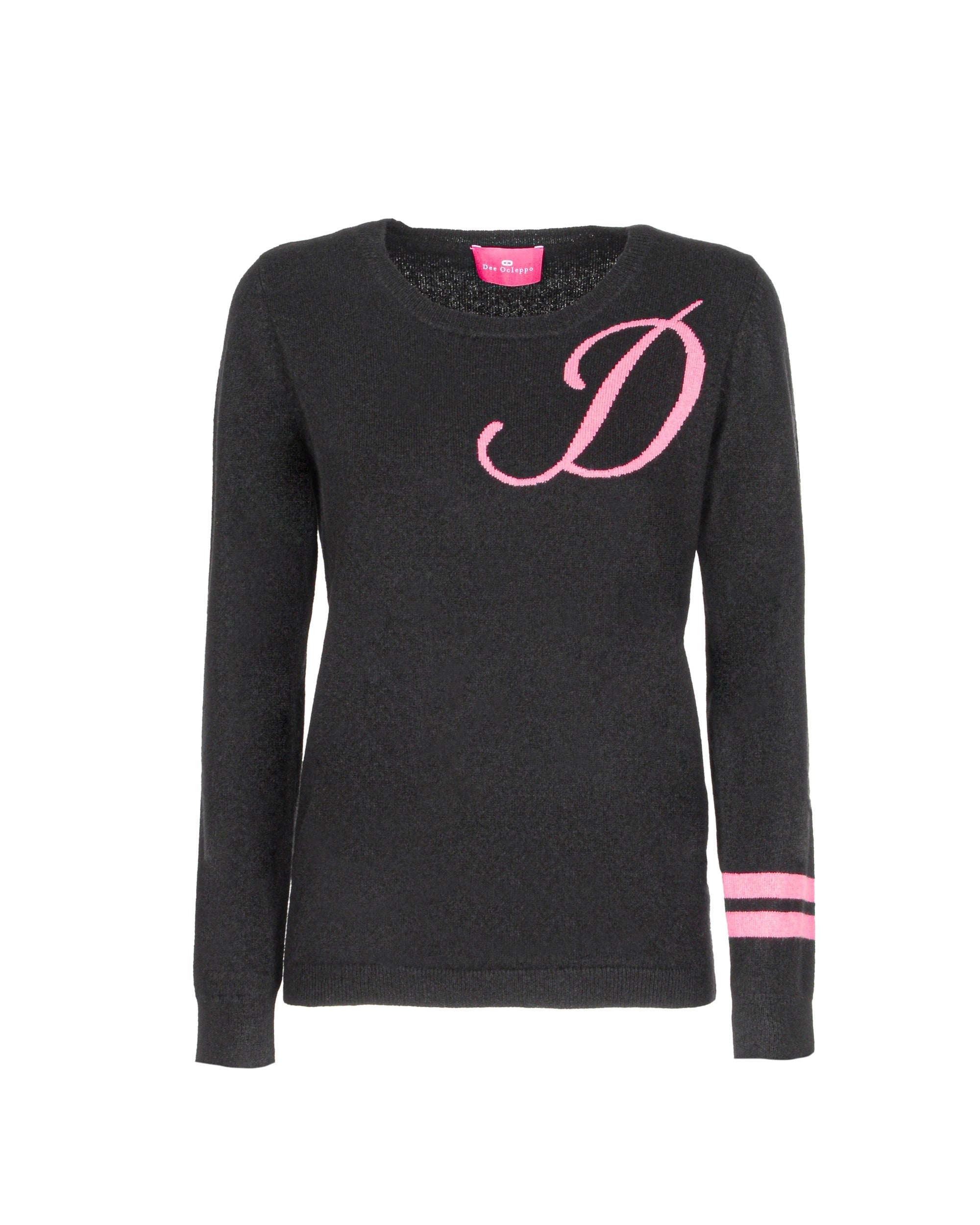 Maglione girocollo in cashmere - Nero