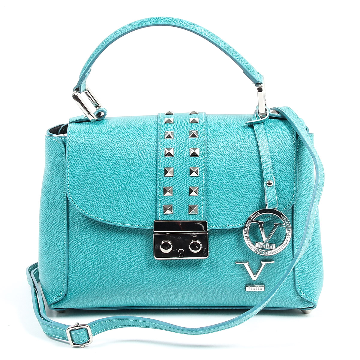 Borsa da donna V 1969 Italia V020-S PALMELLATO TURCHESE