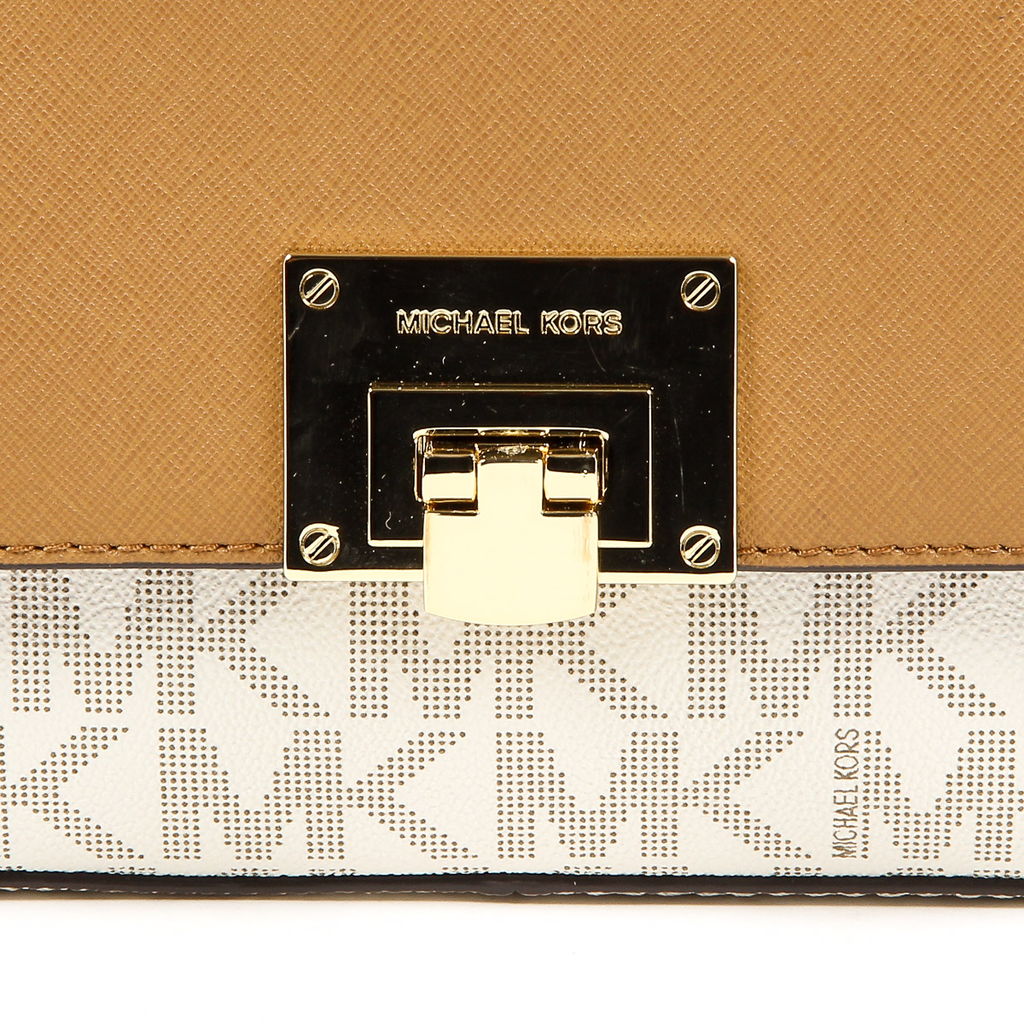 Borsa a mano da donna Michael Kors TINA 35T7GT4F2B VANIGLIA ACRN