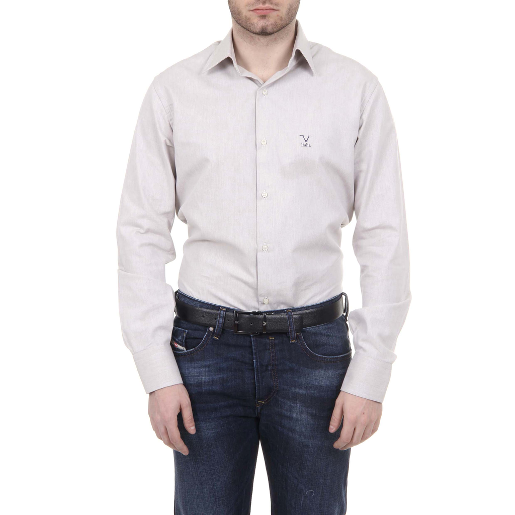 V 1969 Italia Mens Shirt Beige GIANLUCA