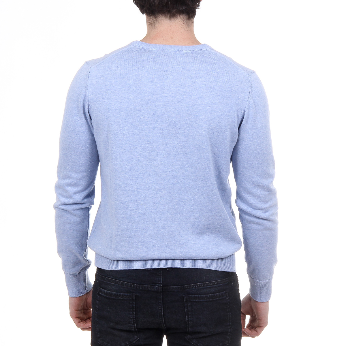 V 1969 Italia Maglione da uomo a maniche lunghe con scollo a V