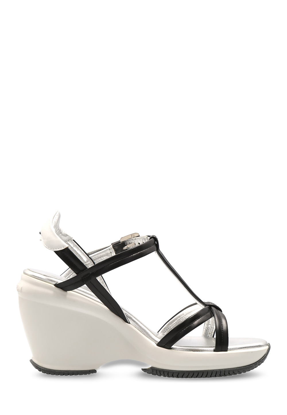 Hogan Sandalo con zeppa da donna nero HXW1460A14033YV3635