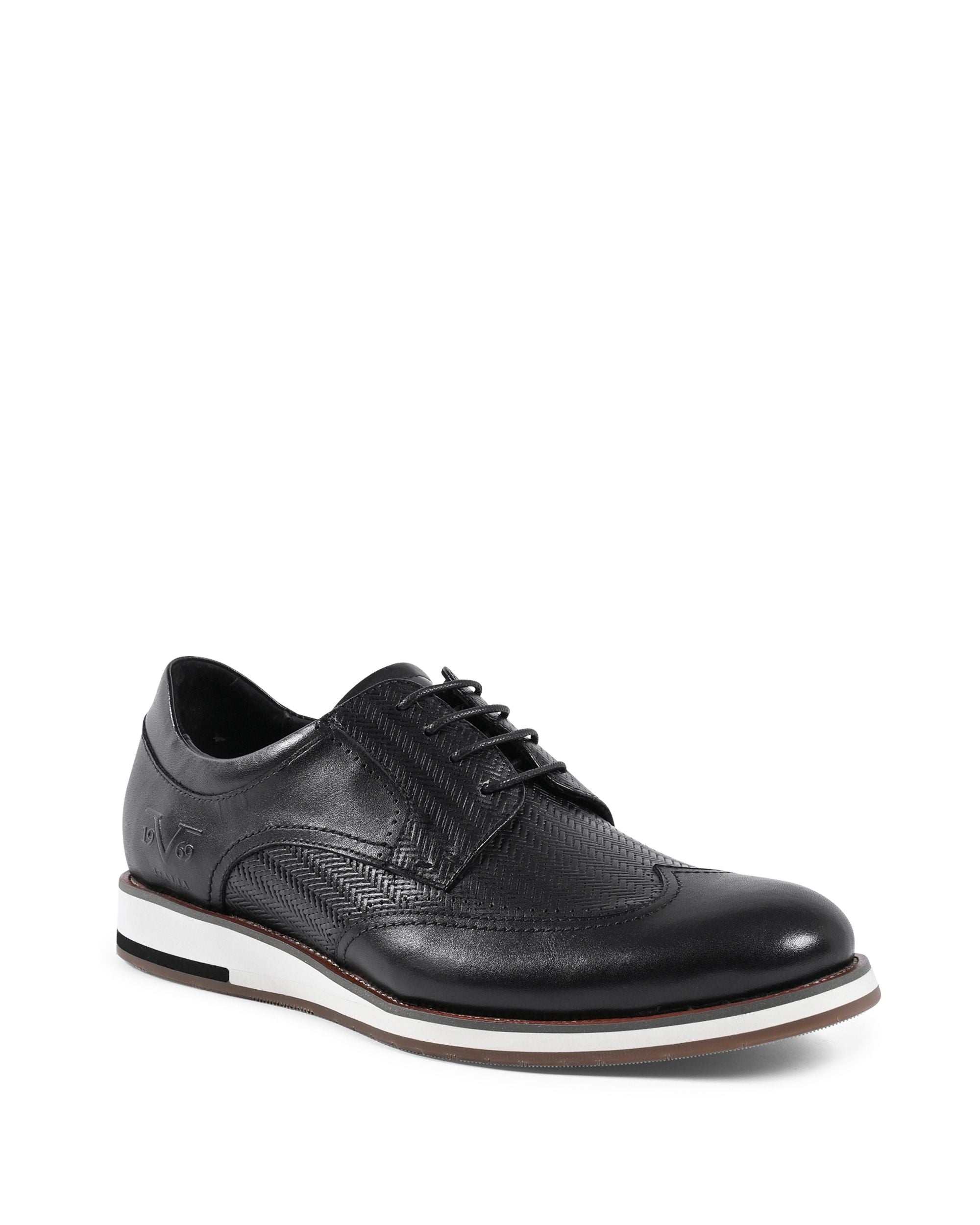 19V69 Italia Uomo Brogue Nero YO ZD28-H27 NERO
