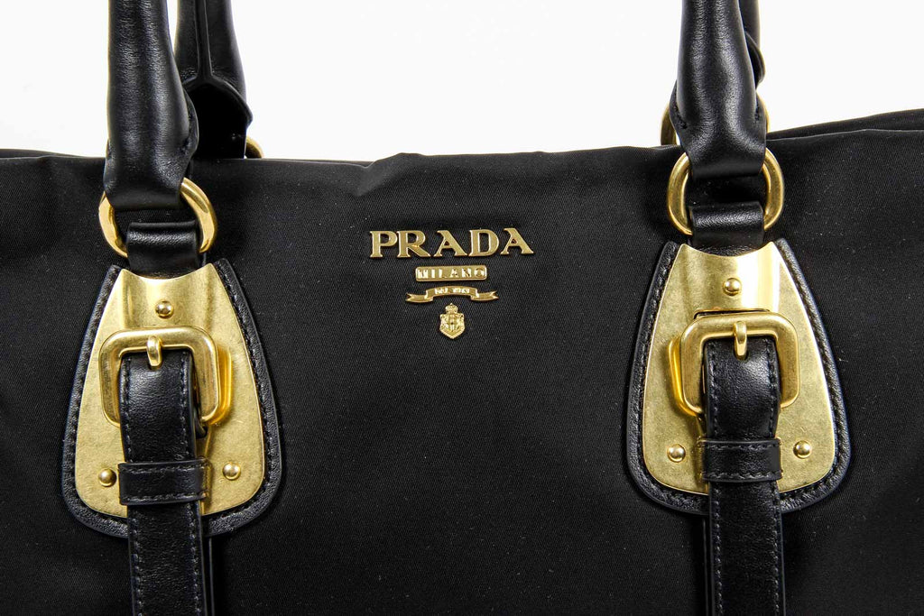 Borsa a mano convertibile con manico superiore in tessuto di nylon Prada da donna BN1903