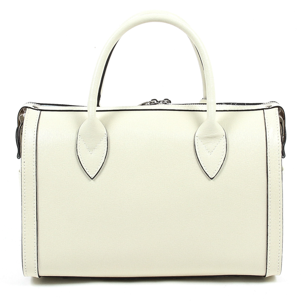 Borsa da donna V 1969 Italia V014-S SAFFIANO AVORIO