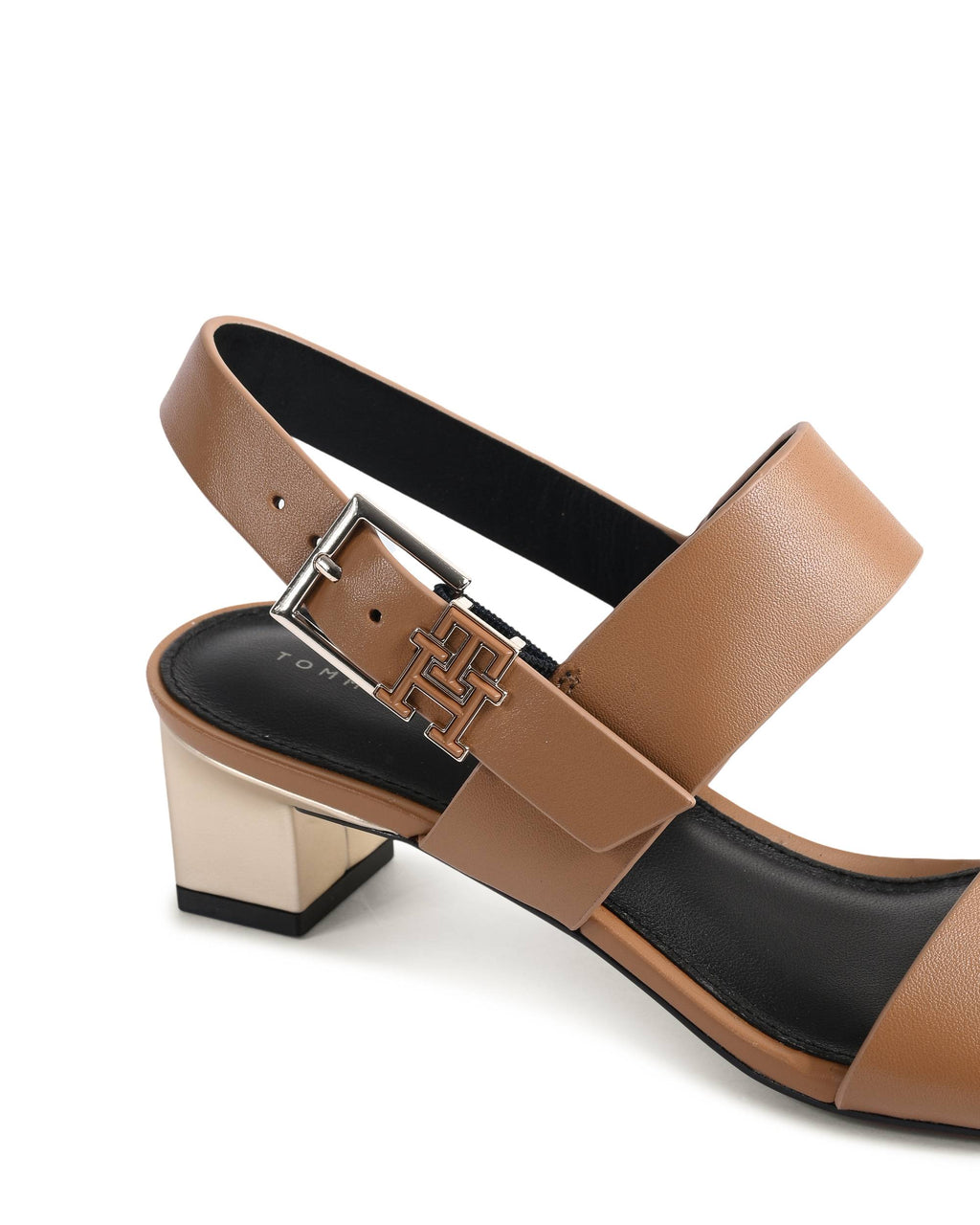 Sandalo da donna Tommy Hilfiger marrone FW0FW08040GU9
