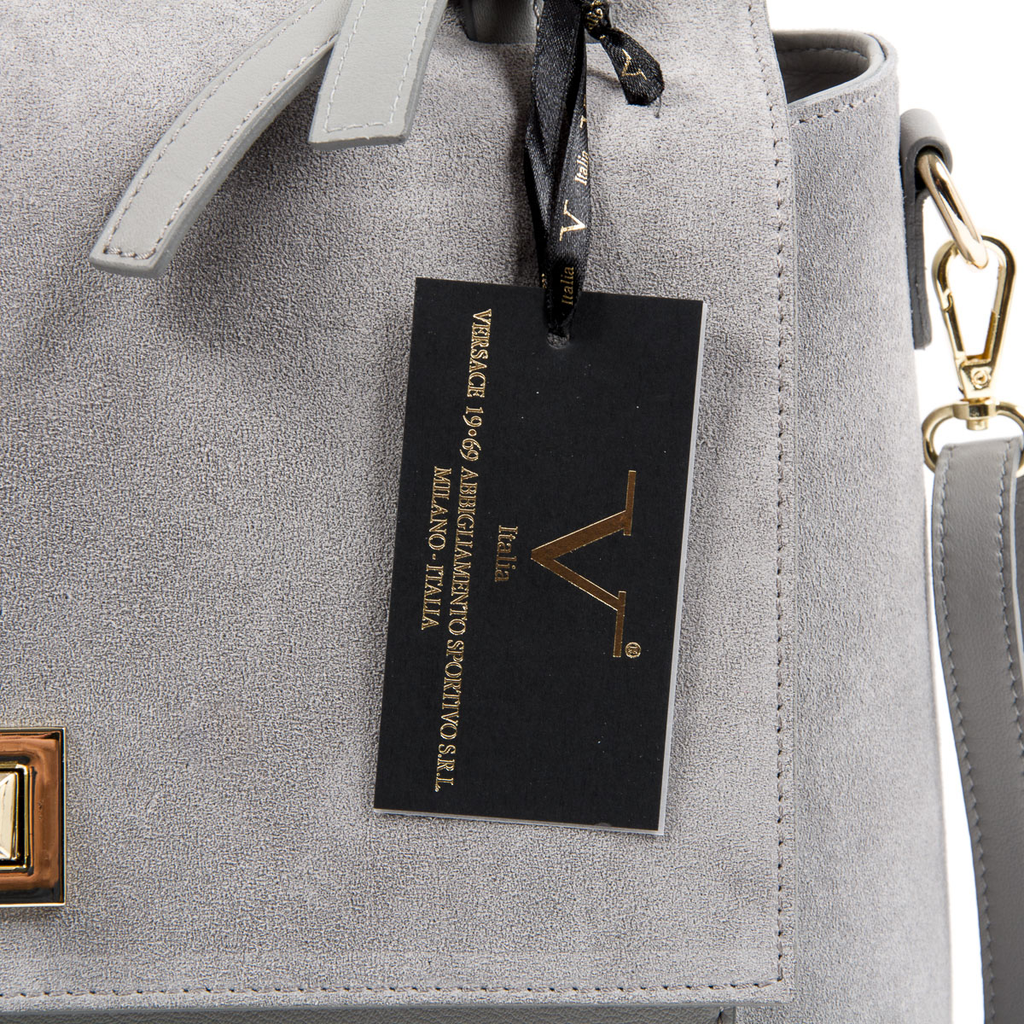 V 1969 Italia Borsa da donna grigia HOUSTON