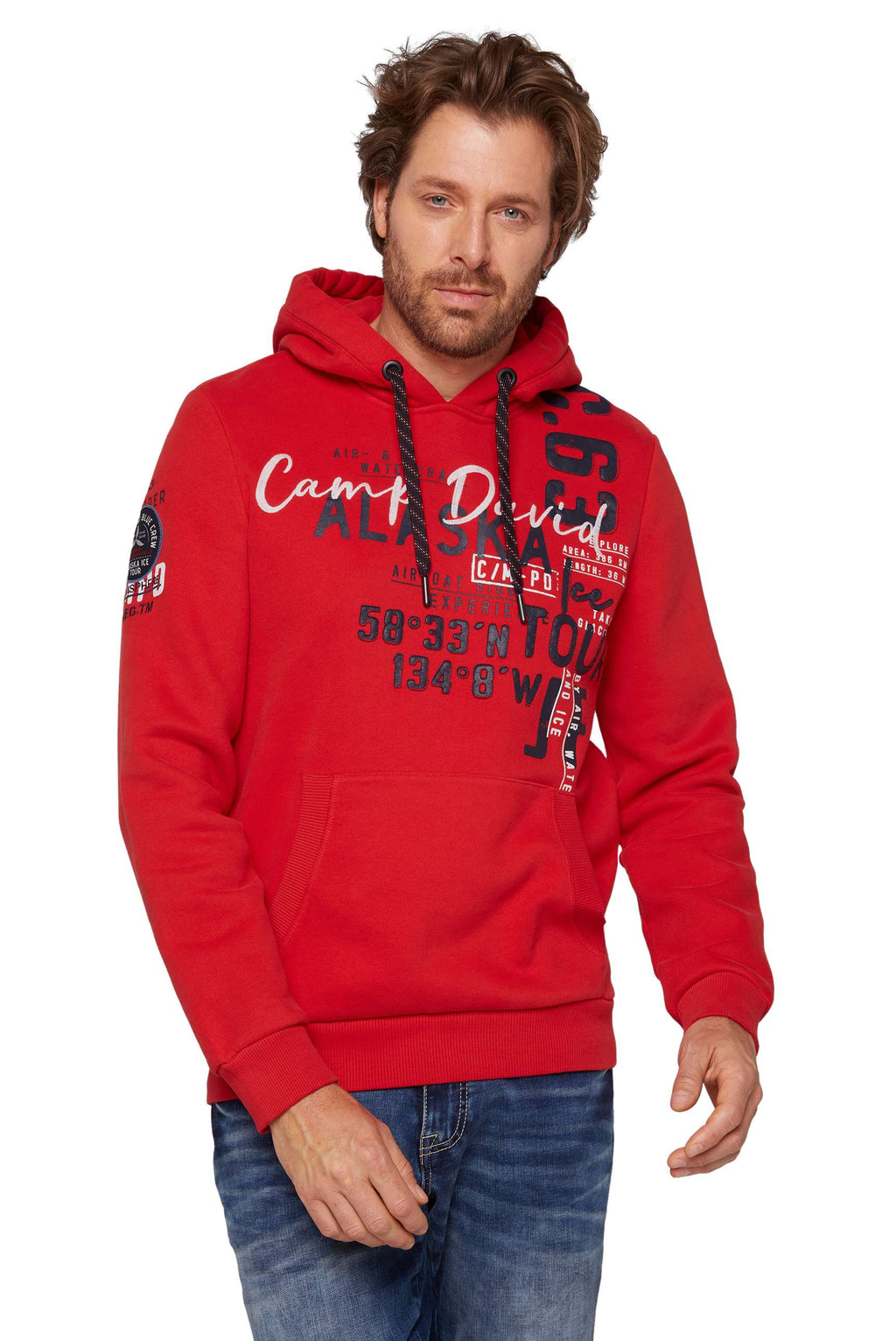 Felpa con cappuccio da uomo Camp David
