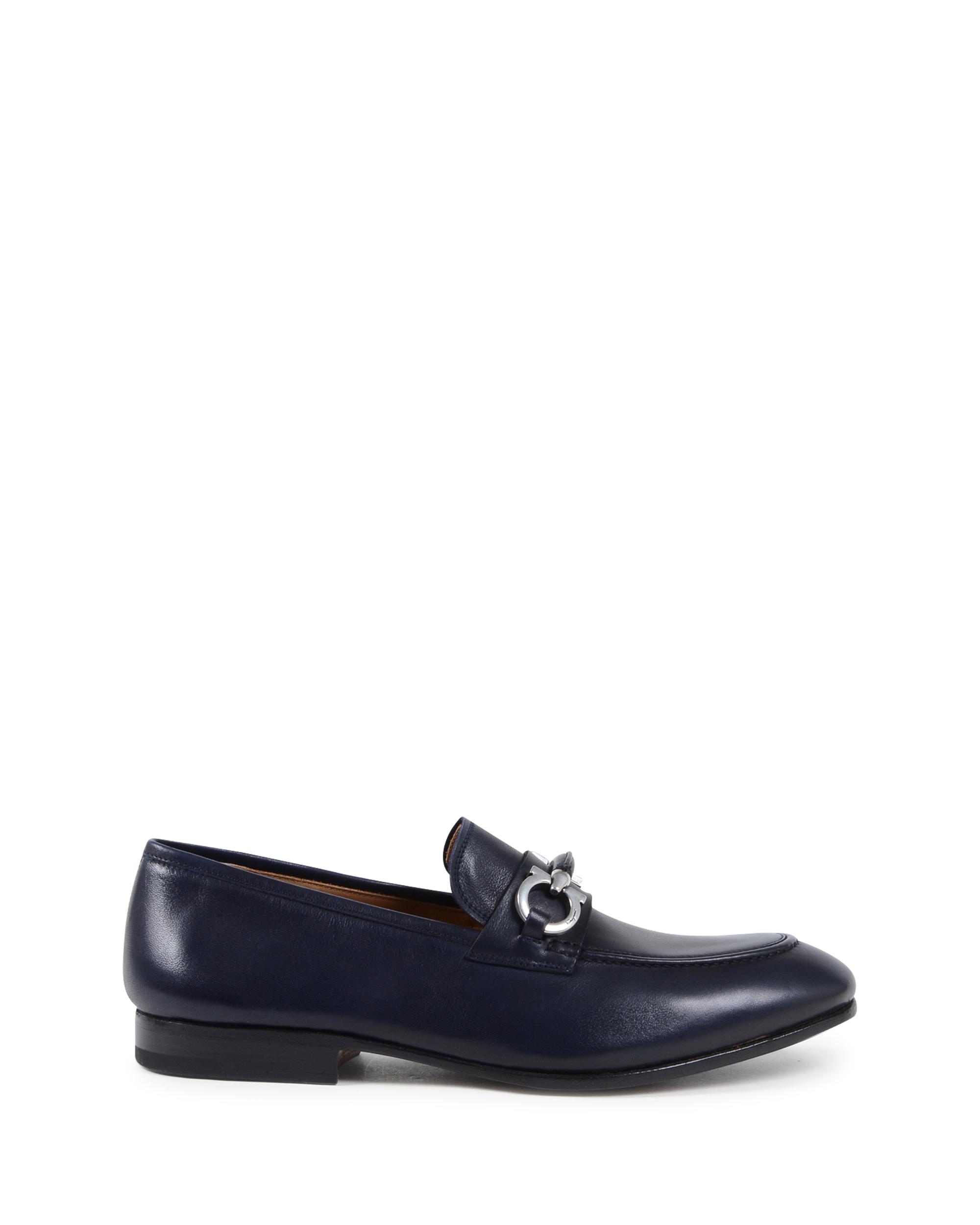Mocassini da uomo Salvatore Ferragamo blu navy CESARE