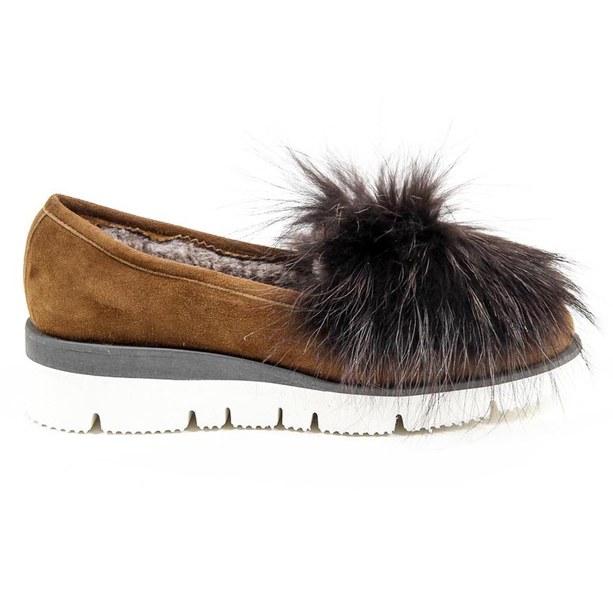Mocassino da donna V 1969 Italia 302106 CAMOSCIO CUOIO