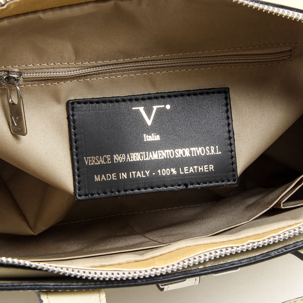 V 1969 Italia Borsa da donna V006-S SAFFIANO CREMA