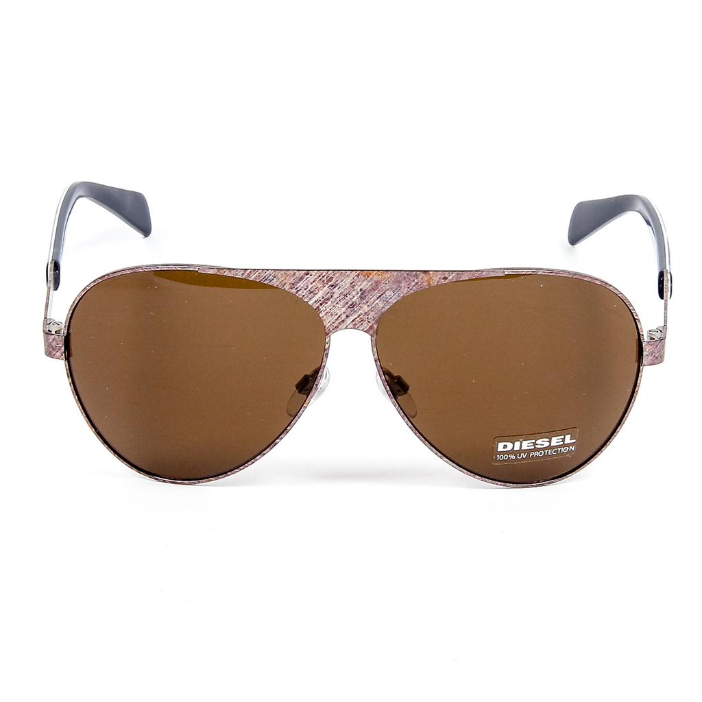Occhiali da sole in metallo da uomo Diesel DL0119 62 37E