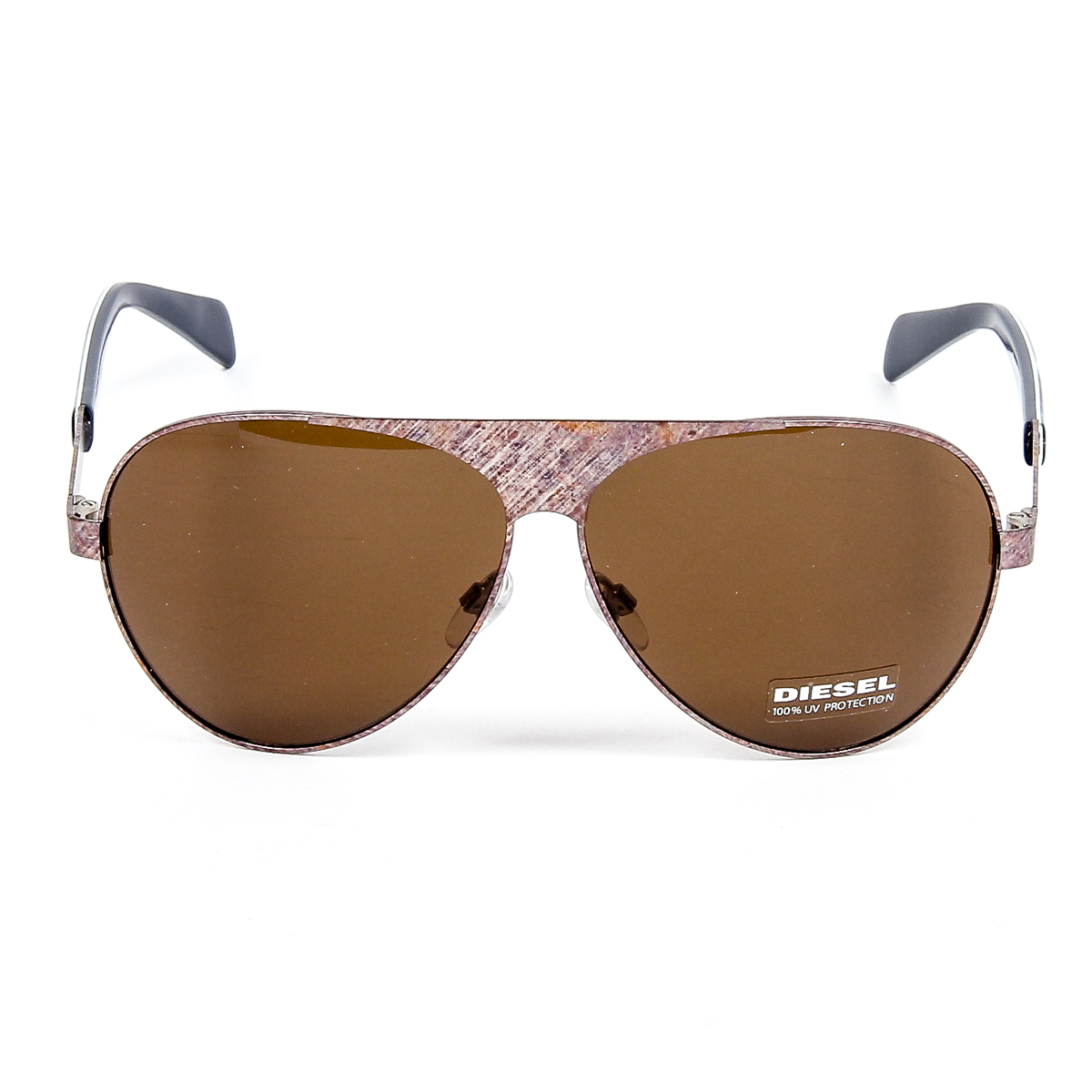 Occhiali da sole in metallo da uomo Diesel DL0119 62 37E