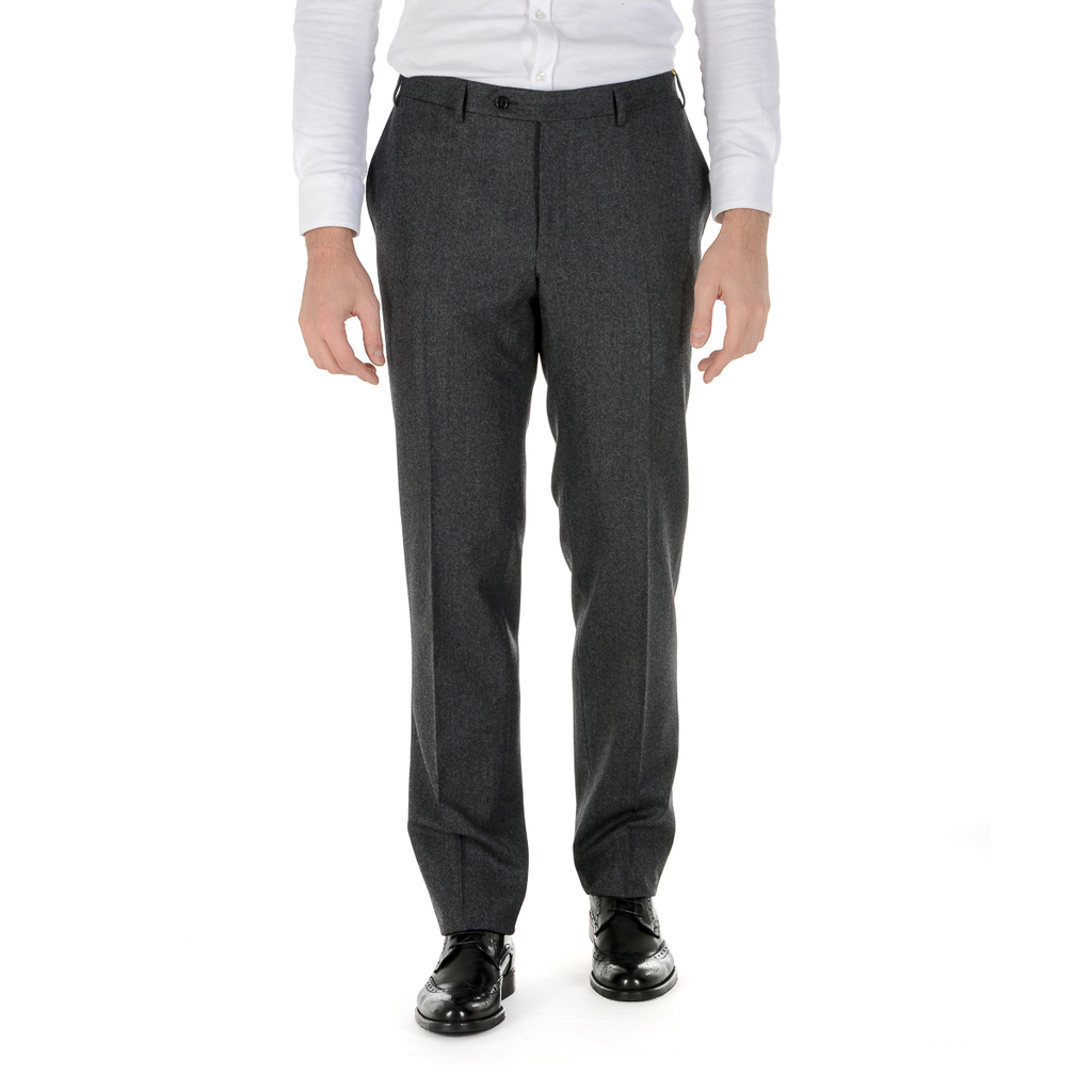 Pantaloni da uomo Canali grigio scuro