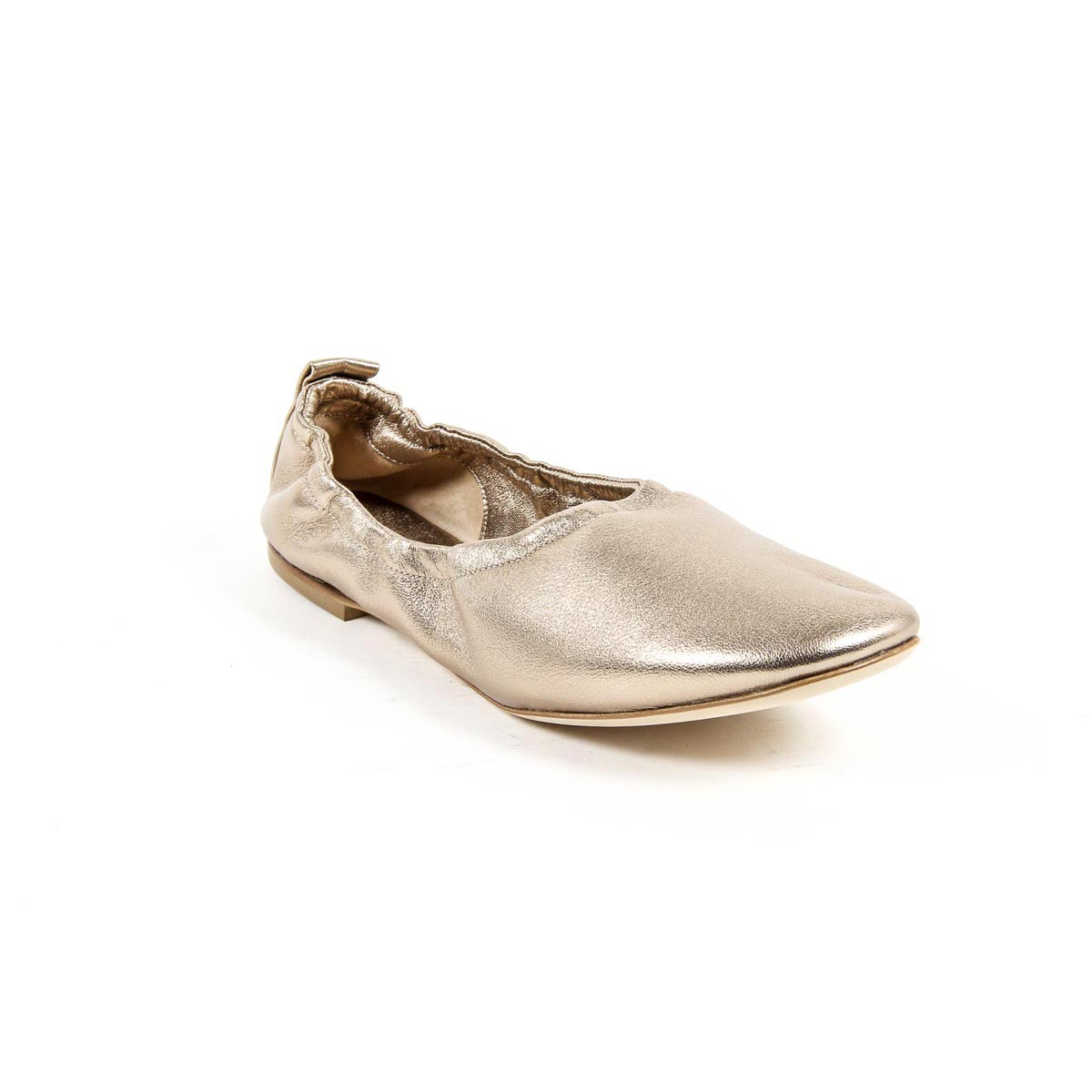 V 1969 Italia Womens Ballerina 302999 NAPPA METAL BEIGE