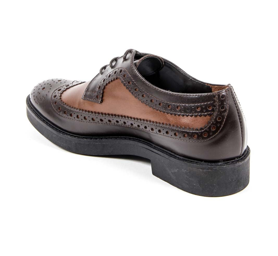 Scarpa Brogue Donna V 1969 Italia B1670 VITELLO T. MORO COCCO