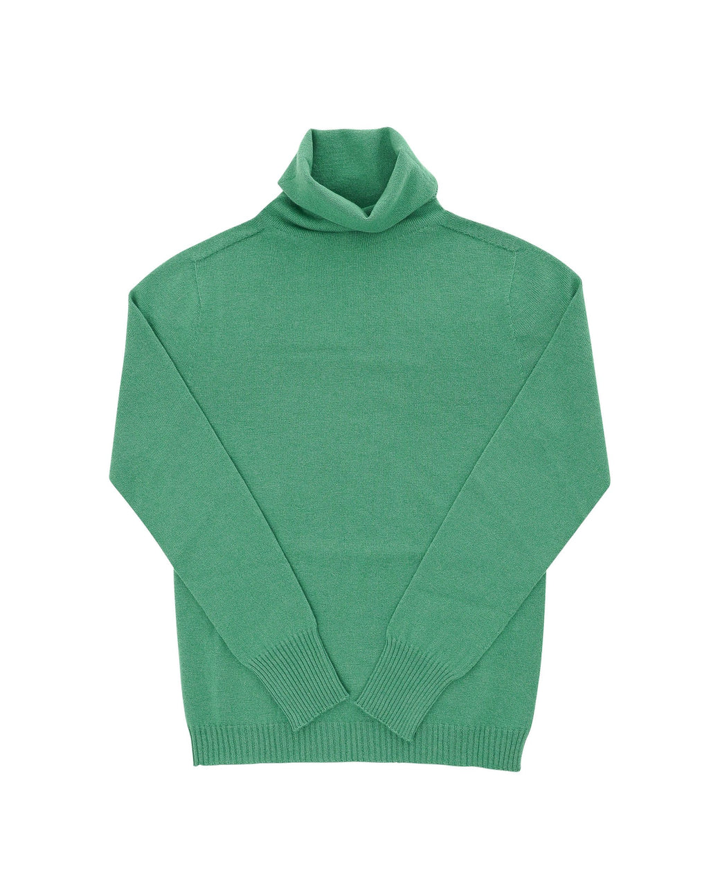 Maglione dolcevita da donna in cashmere Crown of Edinburgh COE 0023 VERDE
