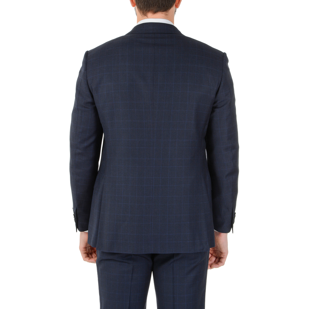 Abito da uomo Corneliani maniche lunghe blu scuro Super 110's