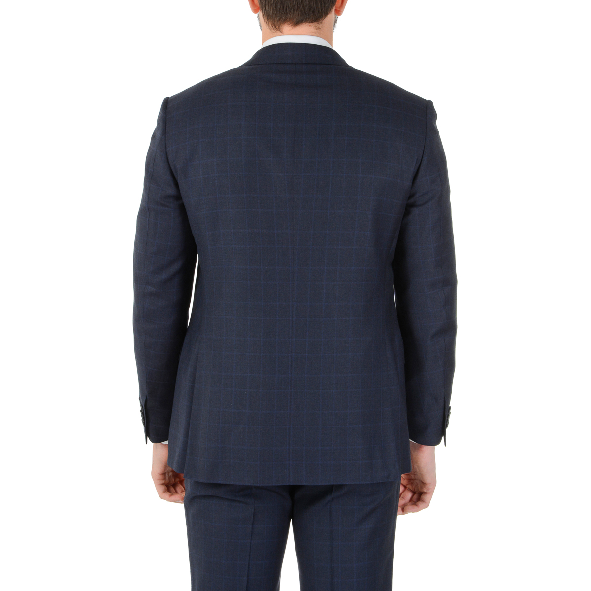 Abito da uomo Corneliani maniche lunghe blu scuro Super 110's