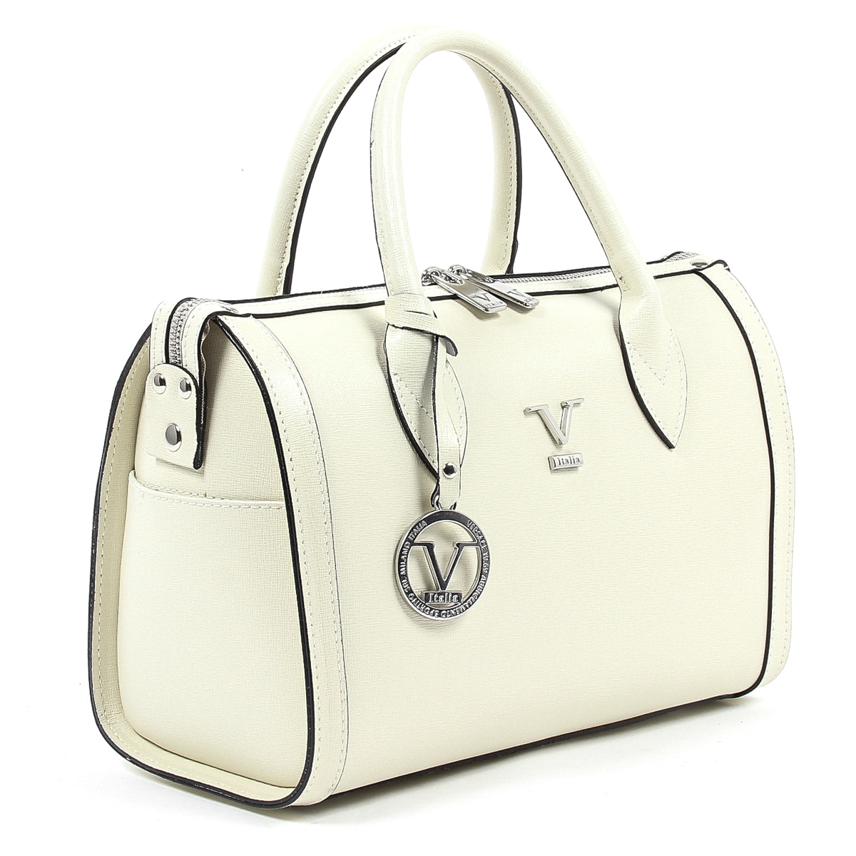Borsa da donna V 1969 Italia V014-S SAFFIANO AVORIO