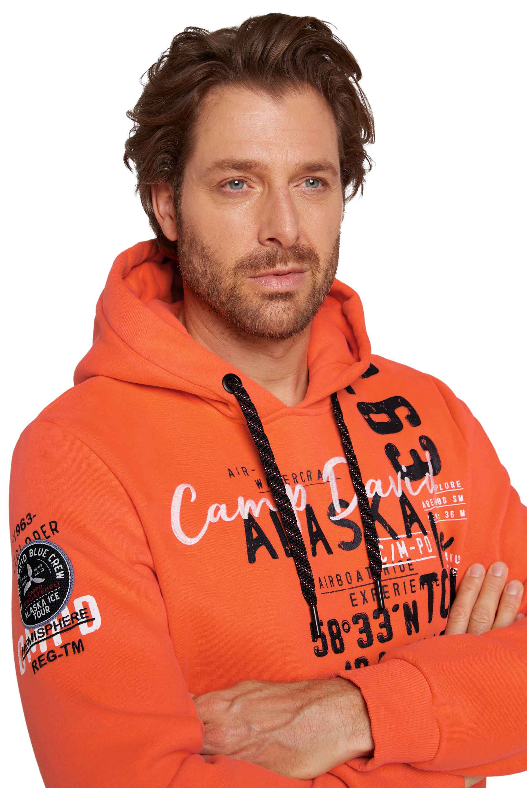 Felpa con cappuccio da uomo Camp David