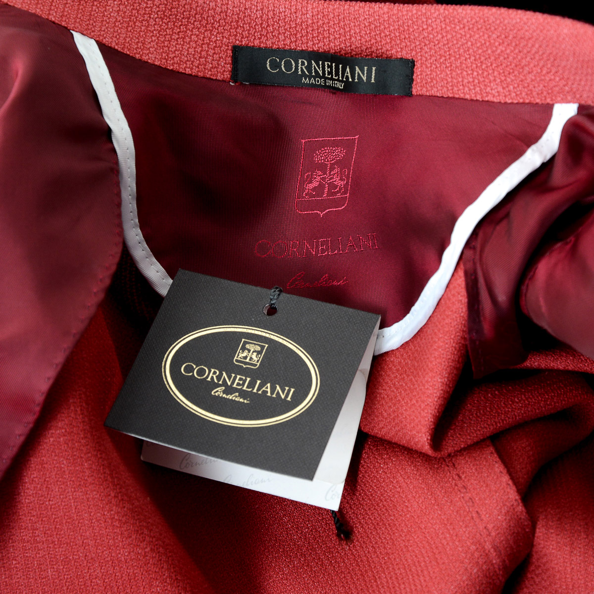 Corneliani Giacca Uomo Maniche Lunghe Corallo