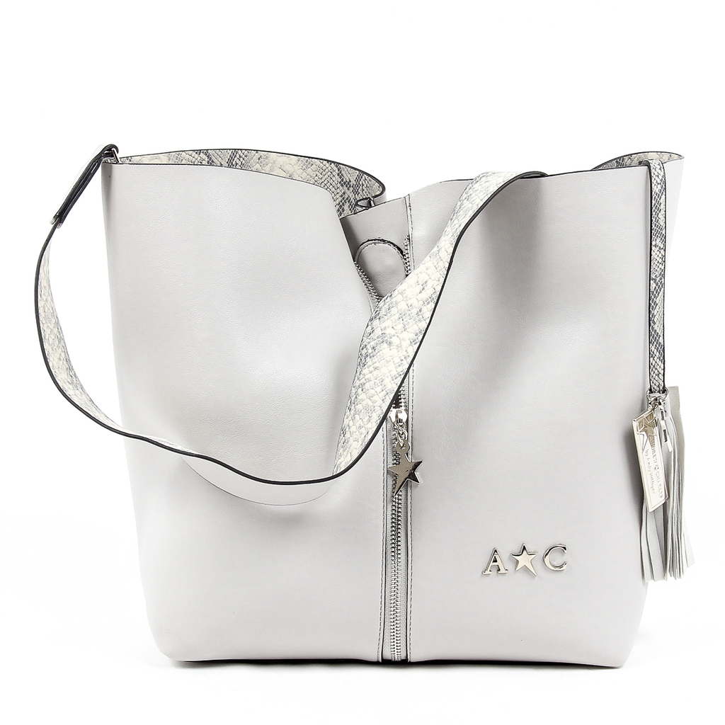 Borsa a mano da donna Andrew Charles grigio chiaro JANE