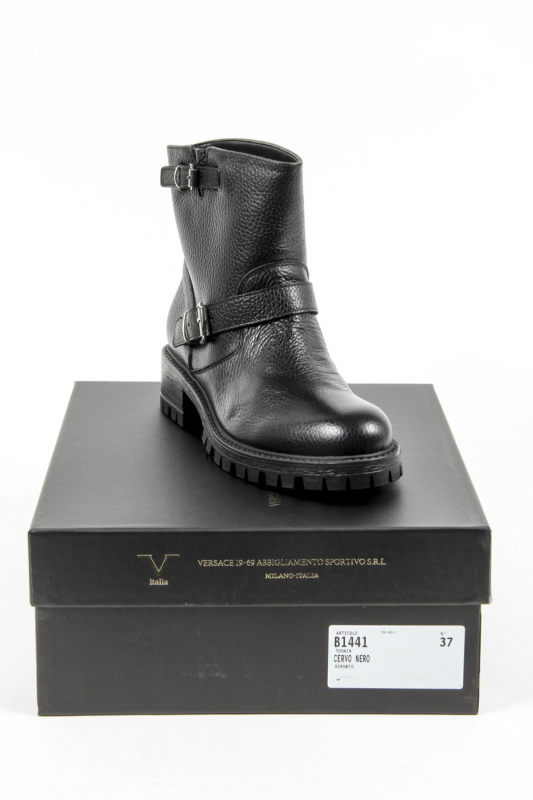 V 1969 Italia Womens Short Boot B1441 CERVO NERO