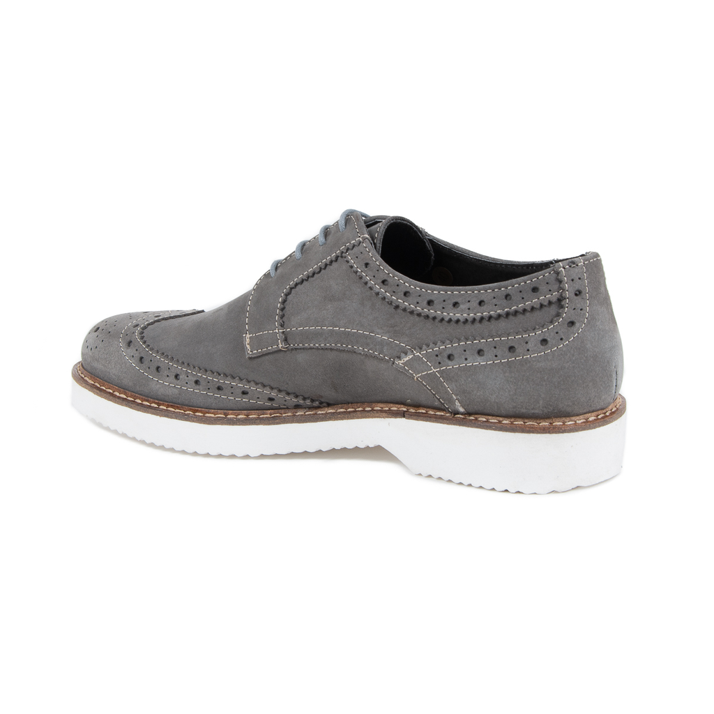 Scarpe brogue da uomo V 1969 Italia Grigie HARRY 5141 NABUK VAR 7