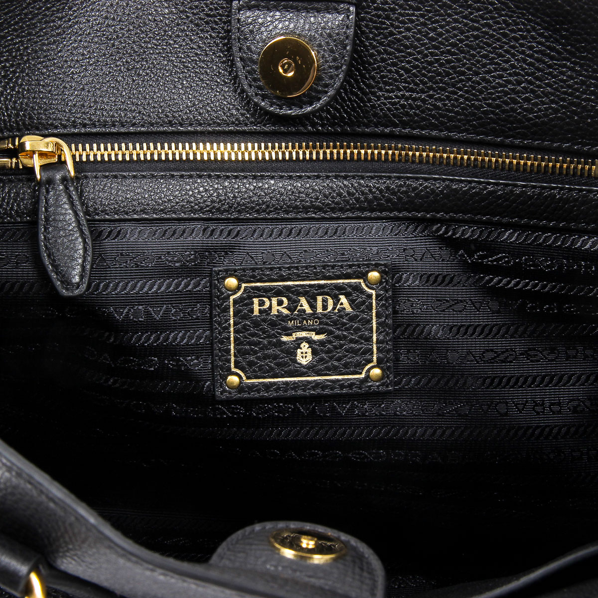 Borsa a mano Prada da donna 1BG043 2E8K F0002 NERO VITELLO PHENIX