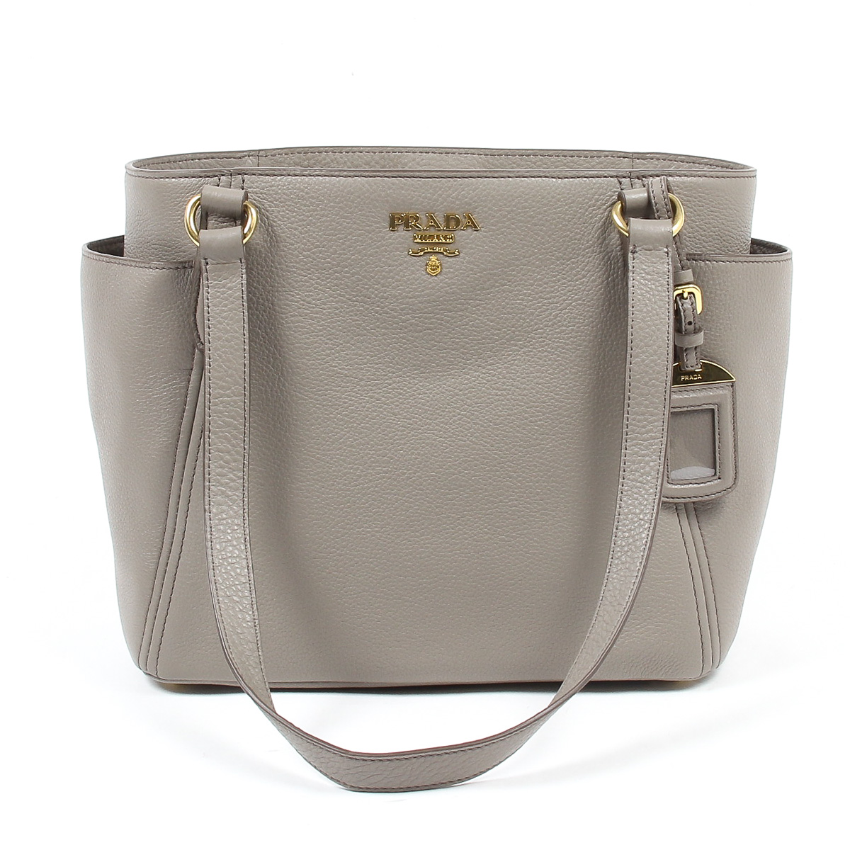 Borsa a mano Prada da donna 1BG113 UWL F0572 ARGILLA VIT DAINO
