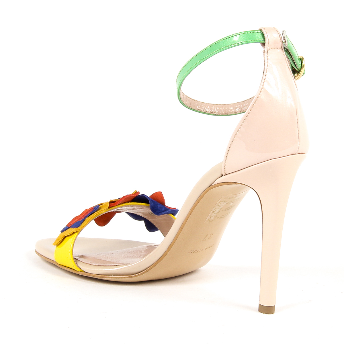 V 1969 Italia Sandalo con cinturino alla caviglia da donna Multicolor CATALINA