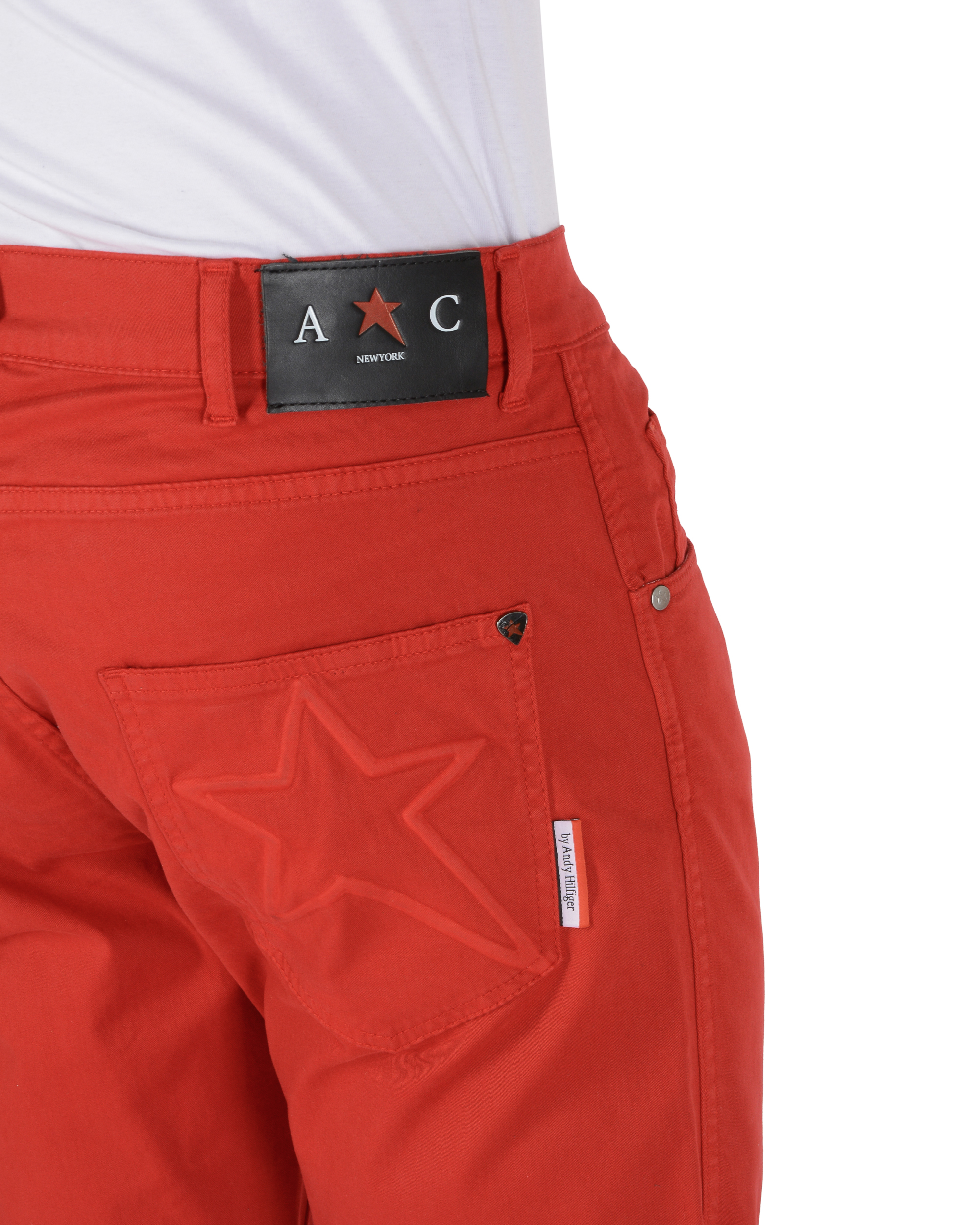 Pantaloni da uomo Andrew Charles Regular Fit FRANK RED